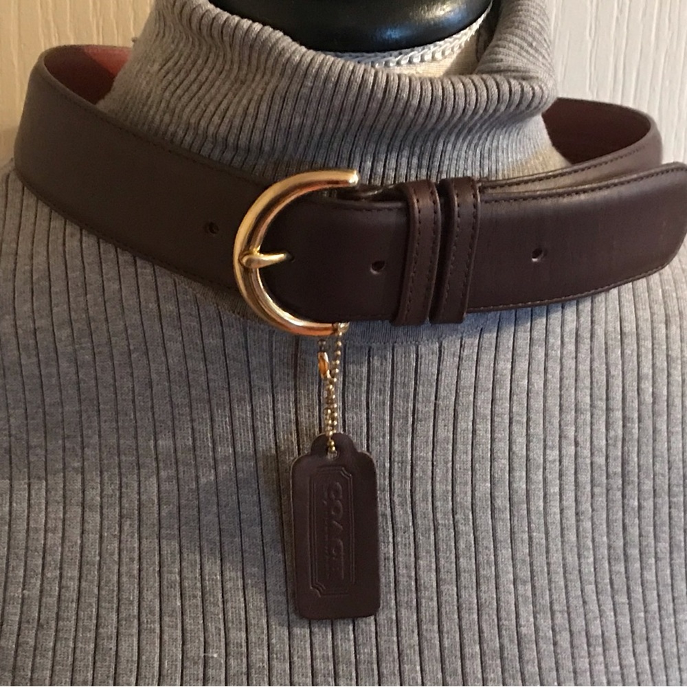 Coach brand leather belt